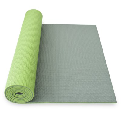Yoga mat dvouvrstvá, zelená/šedá ks
